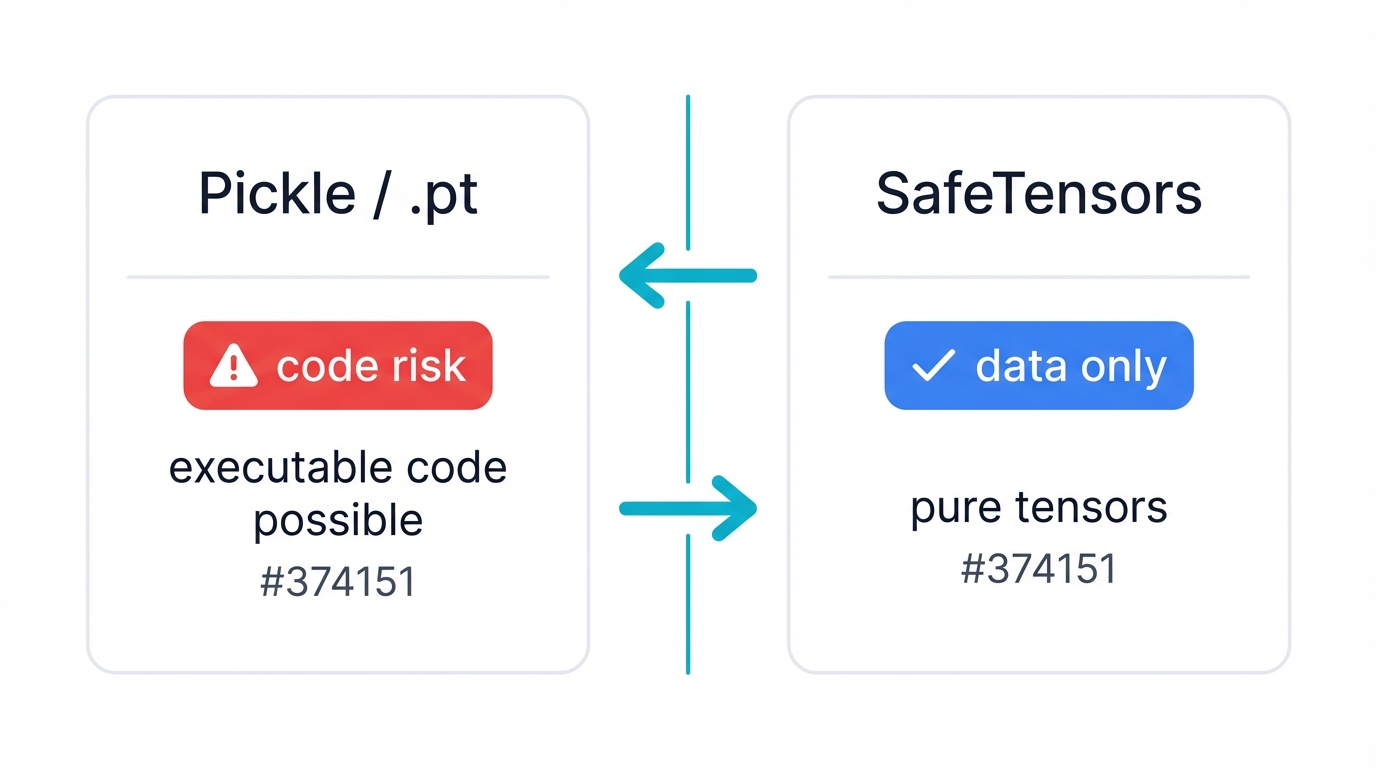 SafeTensors vs Pickle: Deserialization Risk