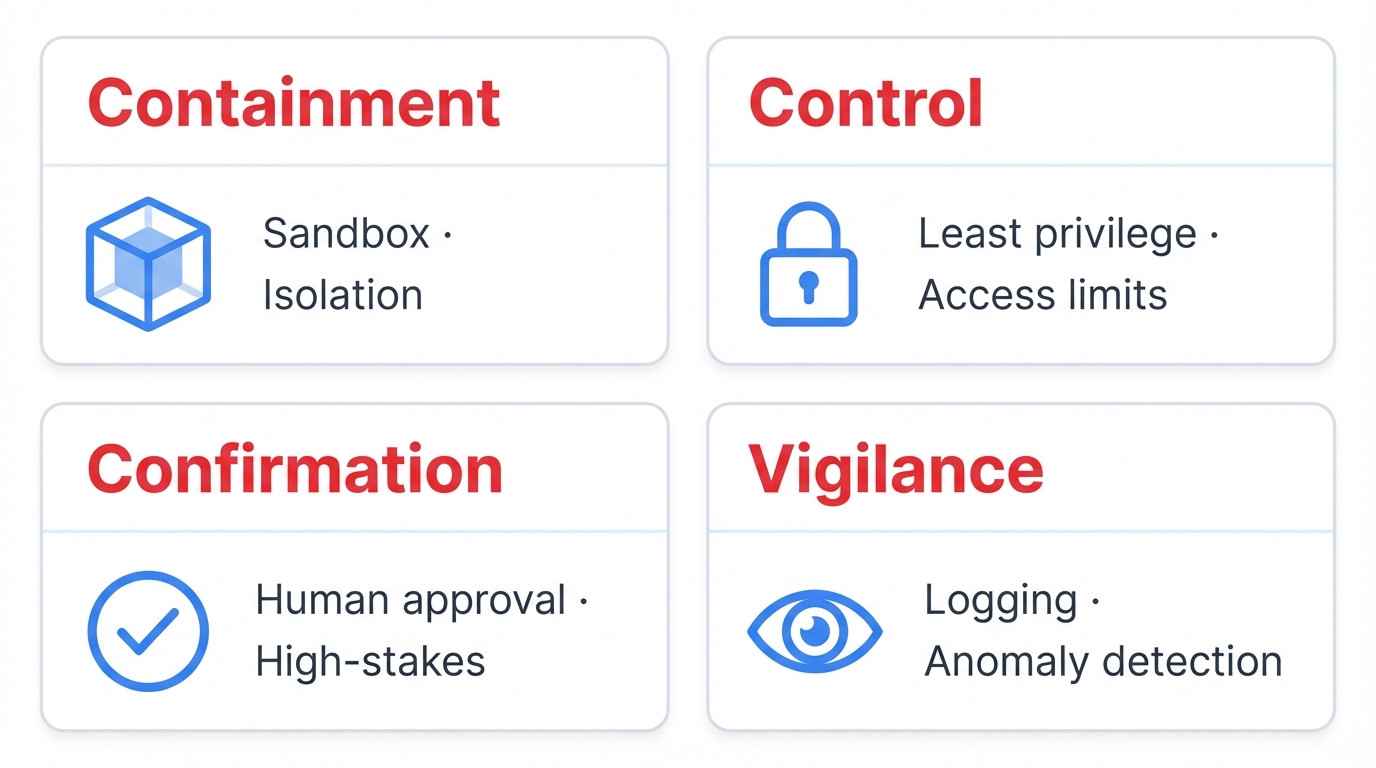 Four Security Principles to Constrain Autonomy
