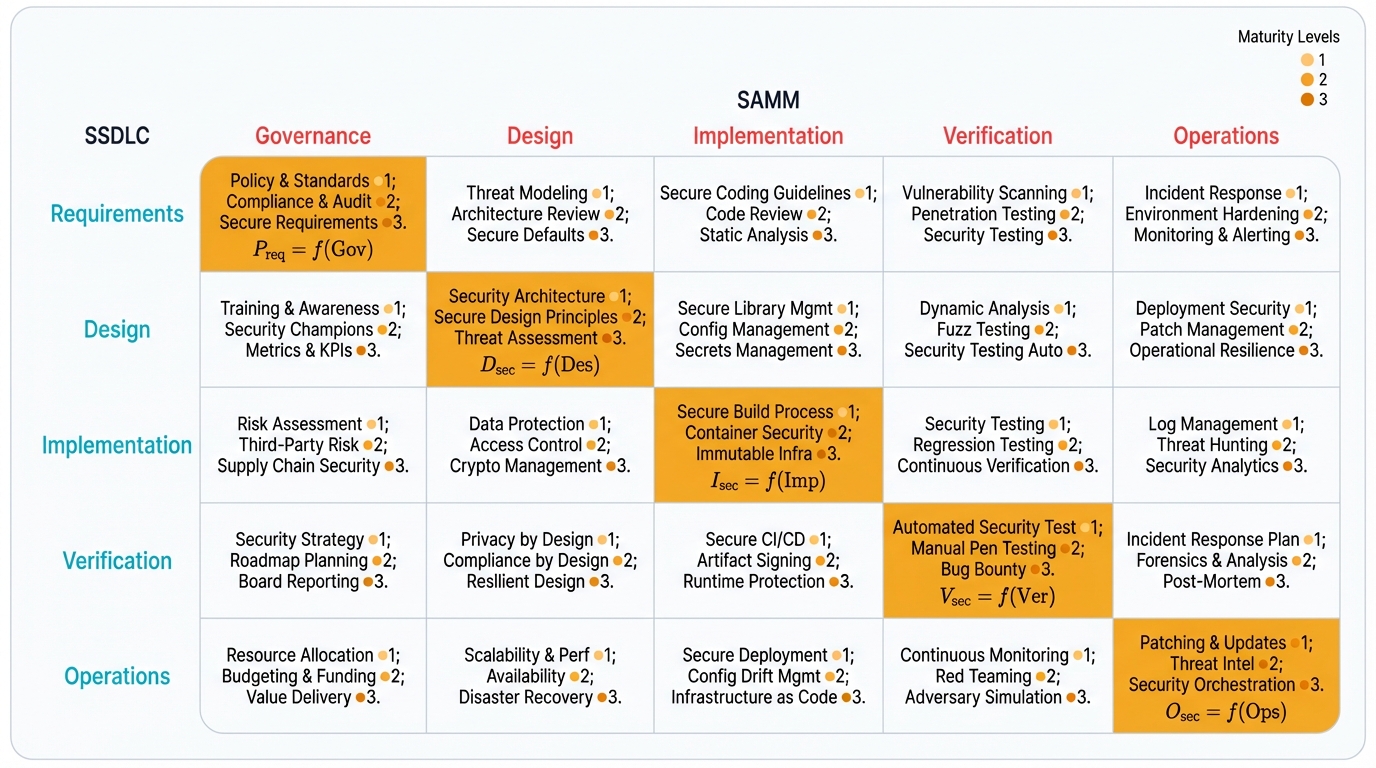 OWASP SAMM Mapping to SSDLC