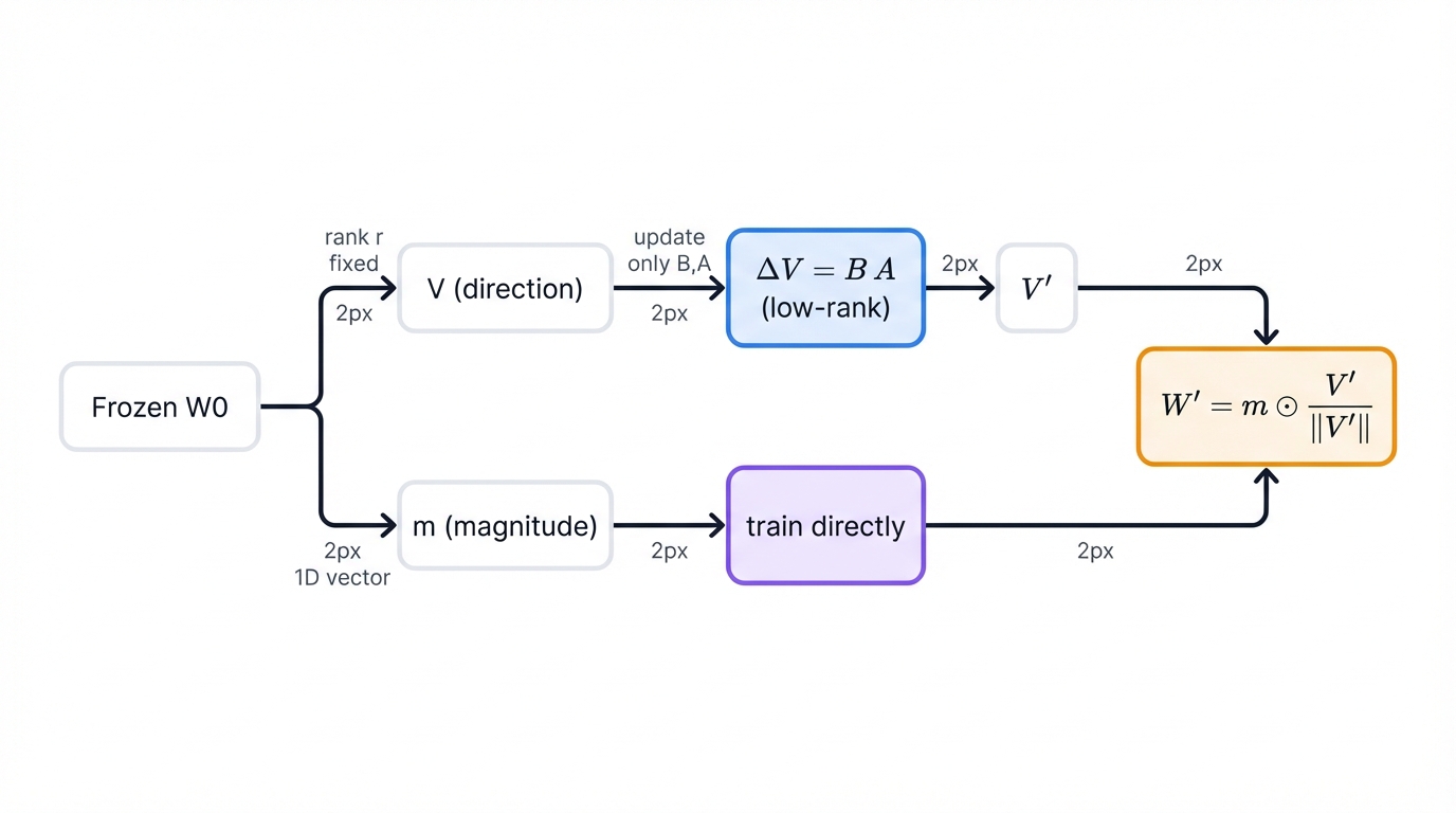 DoRA Mechanism: Decoupled Optimization