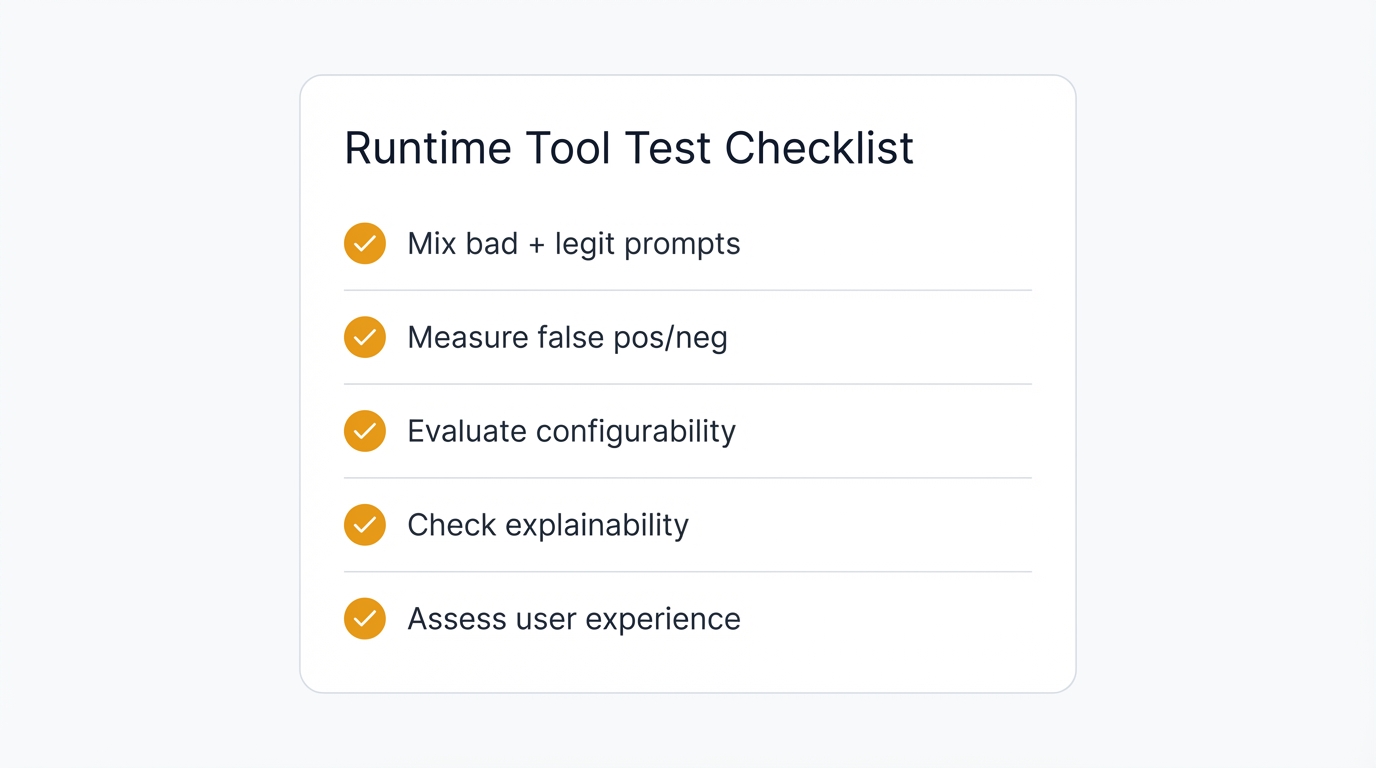 Testing Checklist