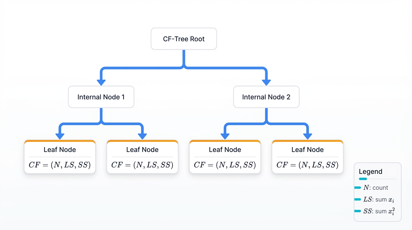 BIRCH CF-Tree and CF Summary