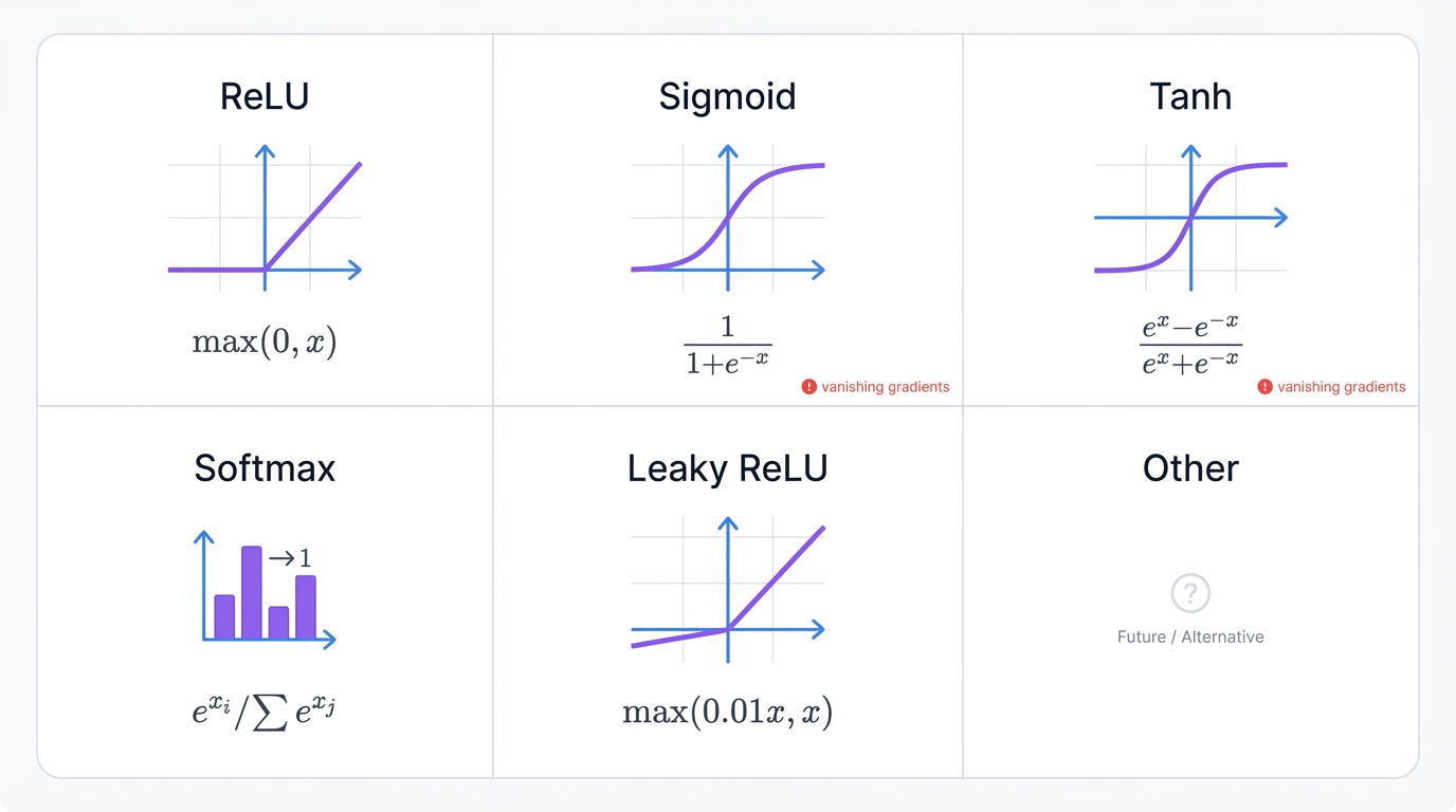 Activation Functions Overview