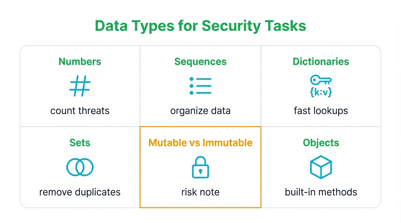 Data Types for Security Tasks