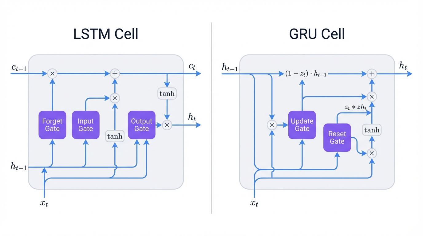 LSTM vs GRU Gates