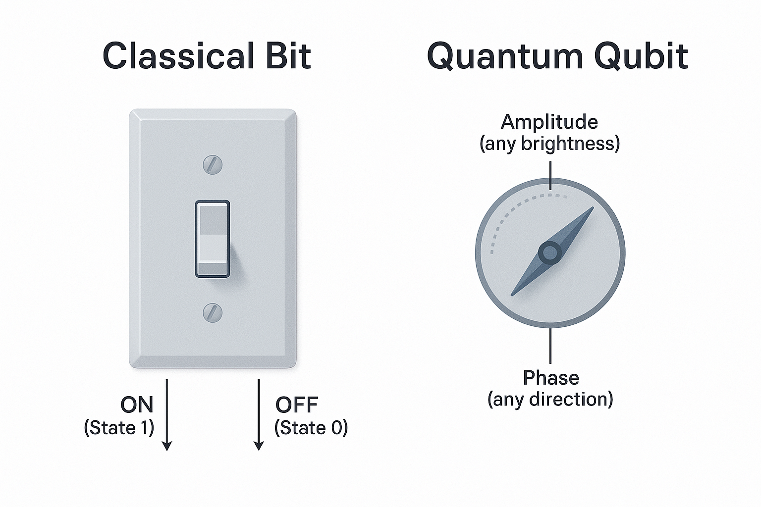 Classical Bit vs Quantum Qubit